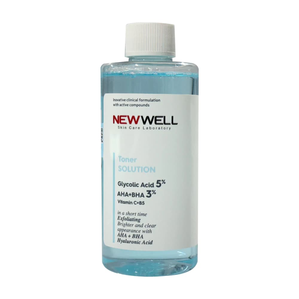 تونر لایه بردار و روشن کننده پوست نیوول NewWell حاوی گلیکولیک اسید 200 میل — تصویر ۱۱