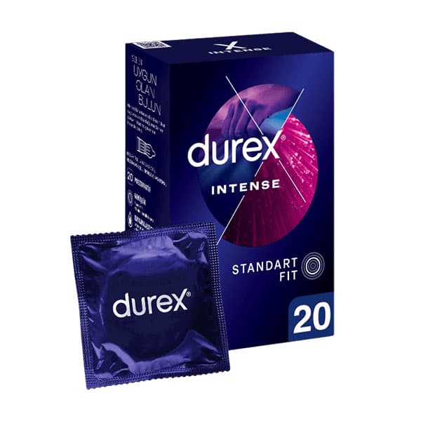 کاندوم دورکس Intense ۲۰ عددی + ژل تحریککننده بانوان | خاردار و ویژه برای لذت دوطرفه بیشتر — تصویر ۴