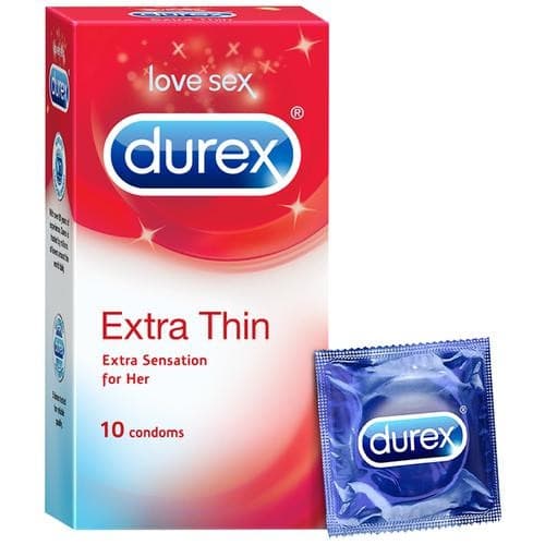 کاندوم نازک دورکس Durex Extra Thin | بسته 10 عددی بسیار نازک با سطح روان برای حس طبیعی و تجربه واقعی — تصویر ۴