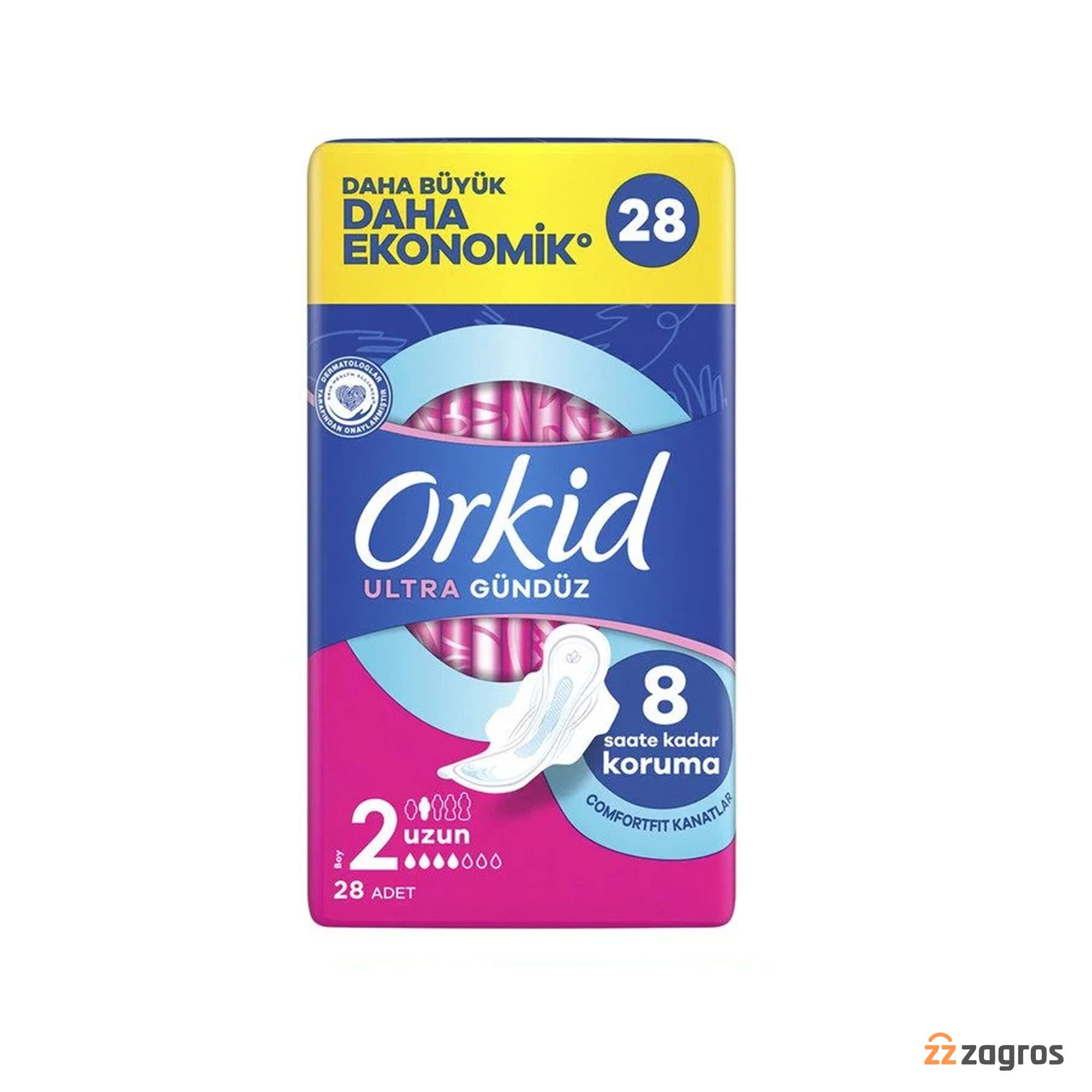 نوار بهداشتی ارکید Orkid مدل Ultra Gunduz سایز 2 بسته 28 عددی