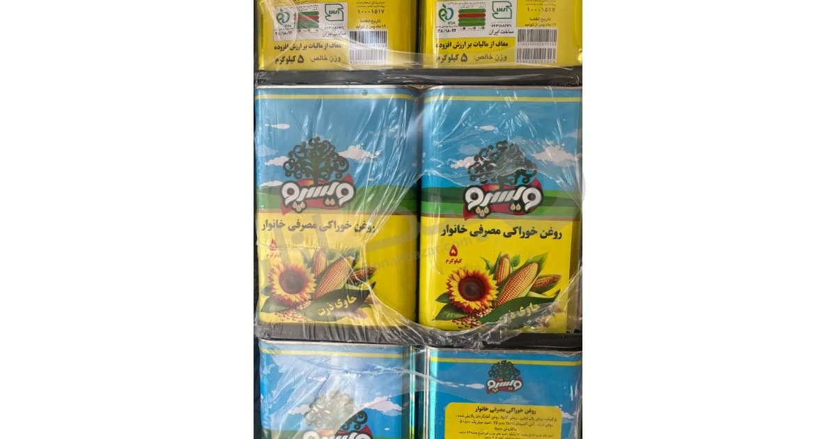 روغن ۵ کیلویی حلب ذرت ویسپو — تصویر ۲