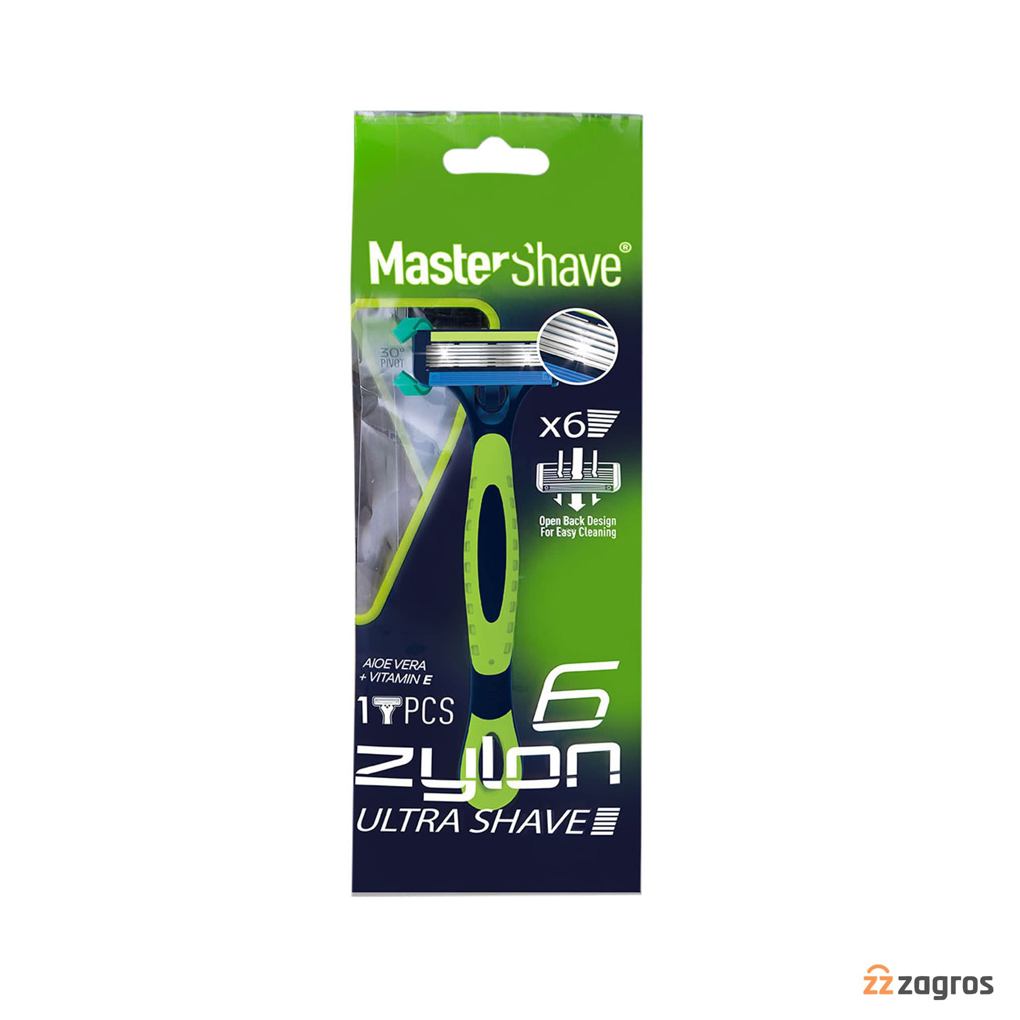 خودتراش مردانه 6 تیغه مستر شیو مدل Zylon تک عددی