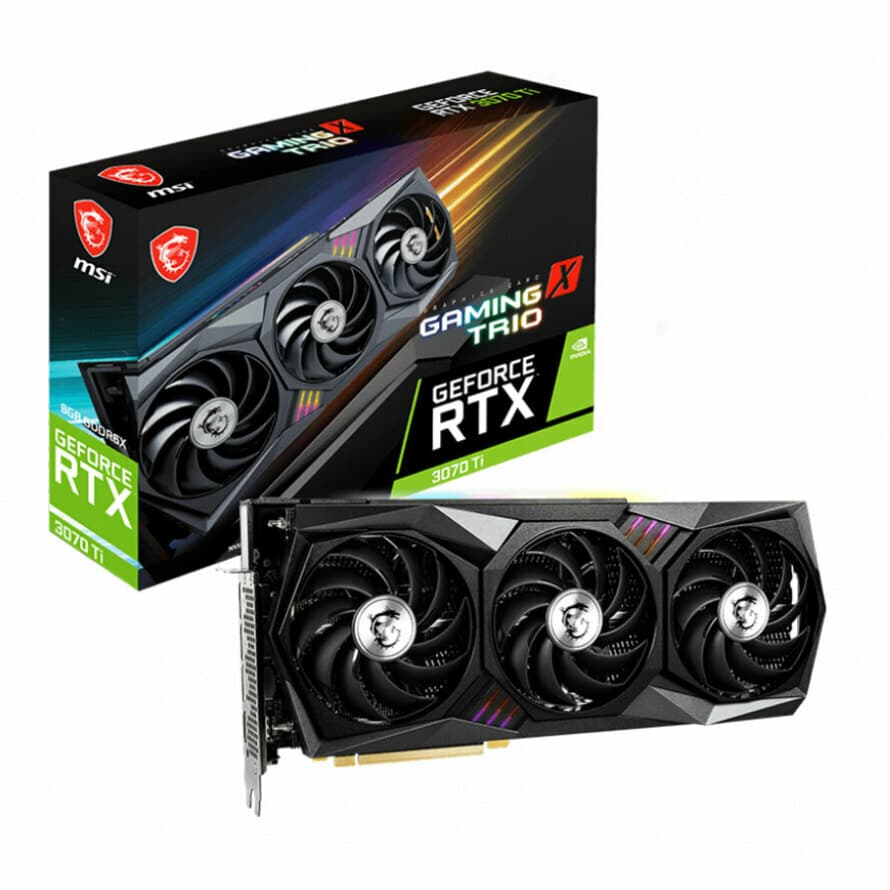 کارت گرافیک ام اس آی RTX 3070 Ti MSI GAMING X TRIO 8G