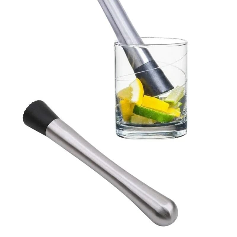 مادلر (Muddler) استیل 25 سانتی ته سیلیکون گرد — تصویر ۹