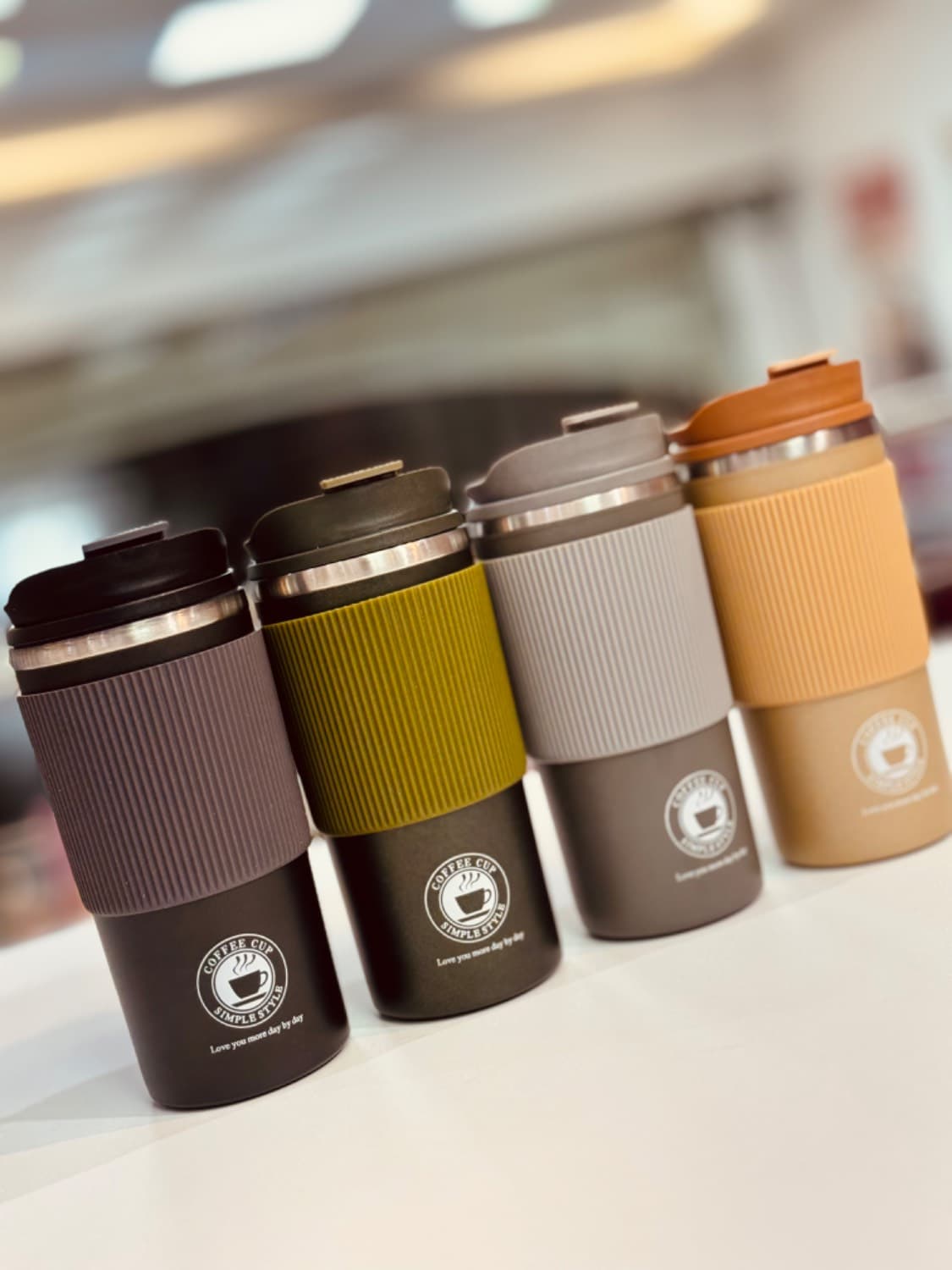 تراول ماگ کاور سیلیکونی طرح COFFEE CUP