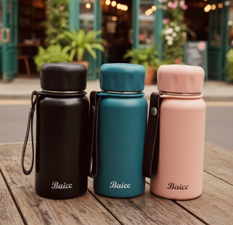 فلاسک استیل مینیمال برند Baicc حجم 300ml — تصویر ۷