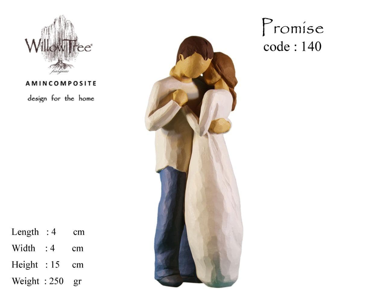 مجسمه ویلوتری مدل پیمان کد 140 WillowTree Promise 140 Statue