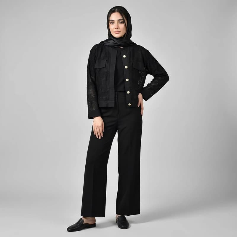 کراپ کت رسمی زنانه مدل Elora کد M5790 — تصویر ۸