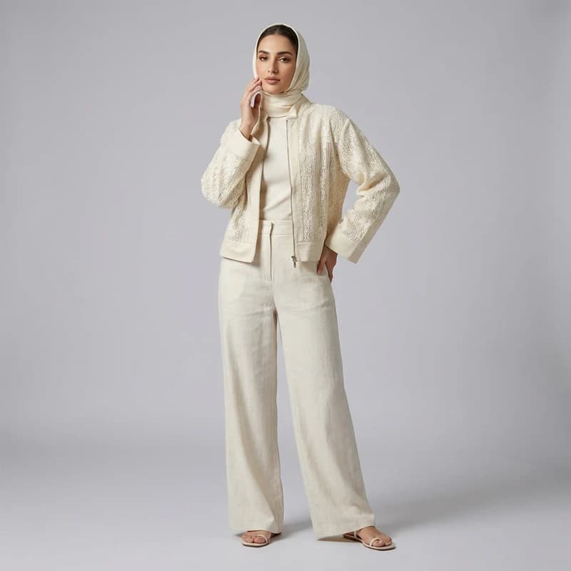 کراپ کت رسمی زنانه مدل Macora کد M5786 — تصویر ۲
