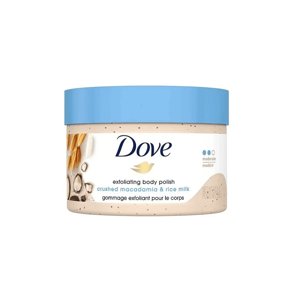 اسکراب بدن داو Dove Exfoliating Body Polish ماکادمیا و شیر برنج