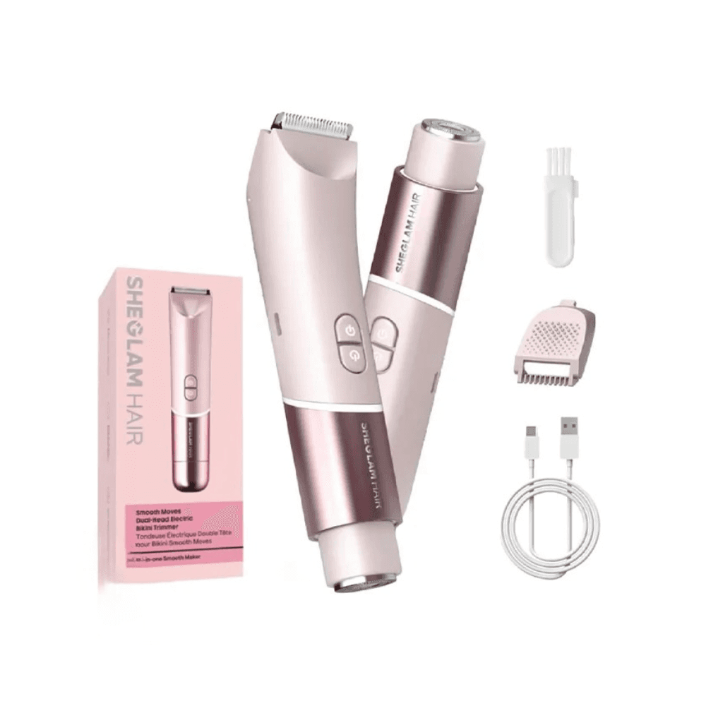 شیور دوکاره شیگلم SHEGLAM Hair Smooth Moves Dual-Head Electric Bikini Trimmer — تصویر ۱۱