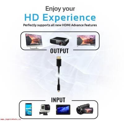 کابل تبدیل HDMI به microHDMI پرومیت مدل linkMate-H3L طول ۳ متر — تصویر ۵
