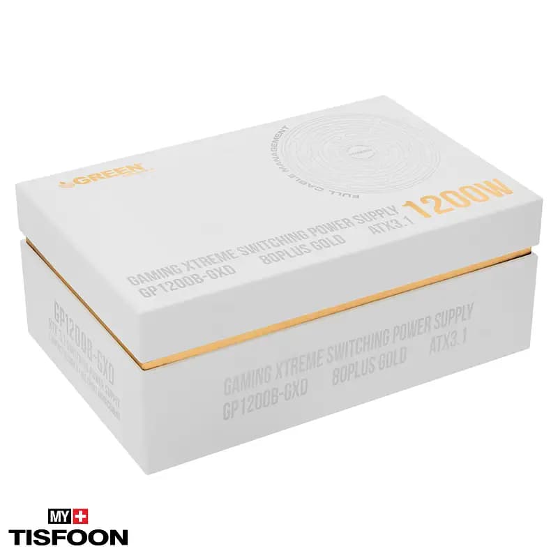 منبع تغذیه کامپیوتر گرین سفید مدل GP1200B-GXD — تصویر ۳