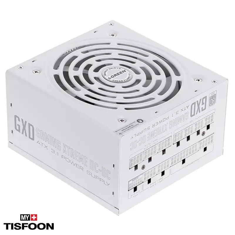 منبع تغذیه کامپیوتر گرین سفید مدل GP1200B-GXD