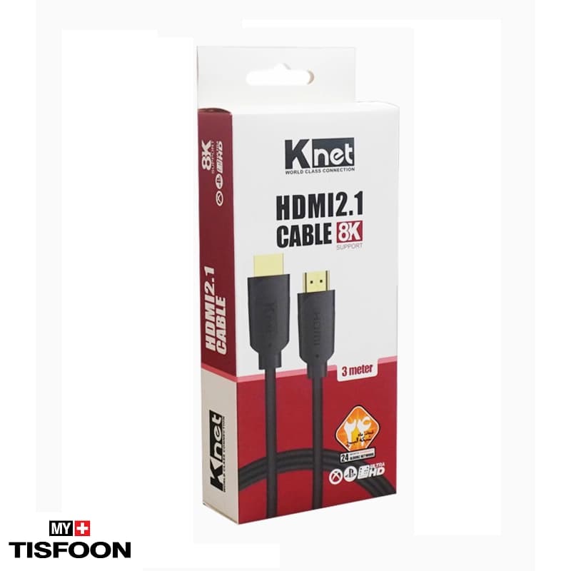 کابل HDMI کی نت مدل K-CH210030 طول ۳ متر ورژن ۲٫۱ — تصویر ۳
