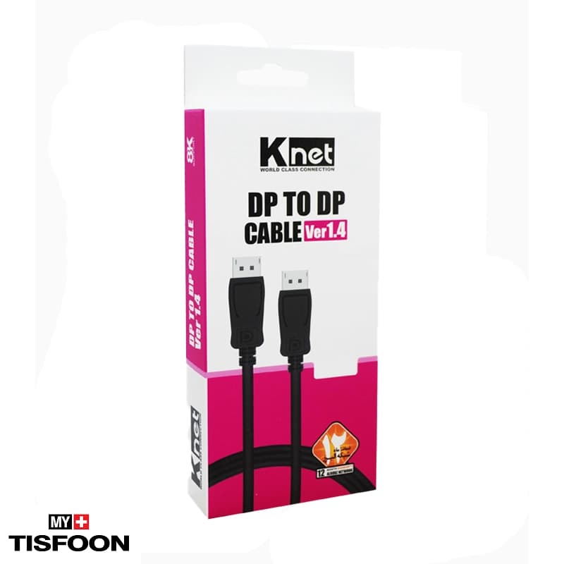 کابل DisplayPort کی نت ۸k مدل K-CDPDP030 طول ۳ متر ورژن ۱٫۴ — تصویر ۵