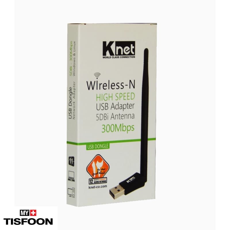 کارت شبکه بیسیم آنتن‌دار کی نت مدل K-DUWH3005DB — تصویر ۳