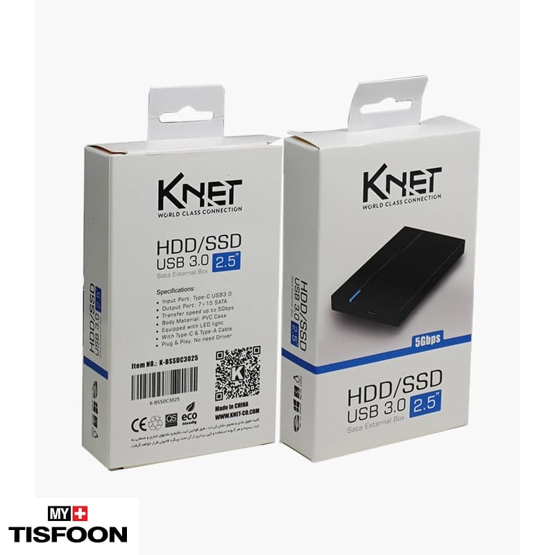 باکسSSD و هارد ۲٫۵ اینچ USB 3.0 کی نت — تصویر ۵