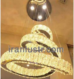 آویز مدرن کریستالی پیچک-60