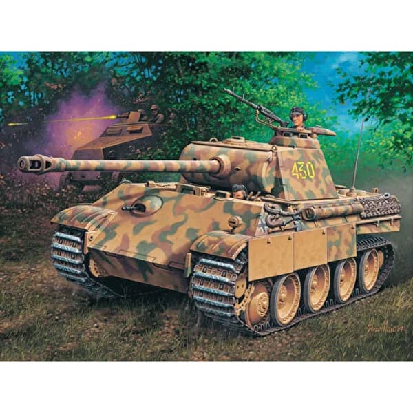 ماکت تانک ریول مدل Panther Ausf. G مقیاس 1:72 کد 03171 با کیت رنگ آمیزی — تصویر ۹