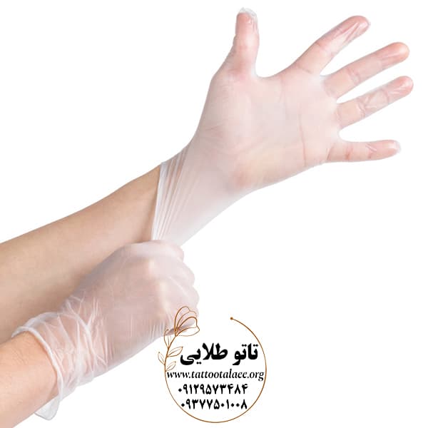 دستکش وینیل بسته 100 عددی کد T351