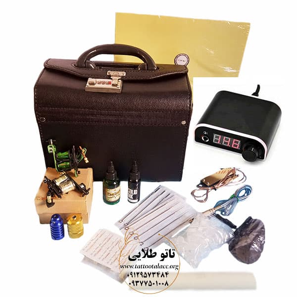 پک کامل دستگاه تاتو بدن دو گان با گارانتی کد T287 — تصویر ۵
