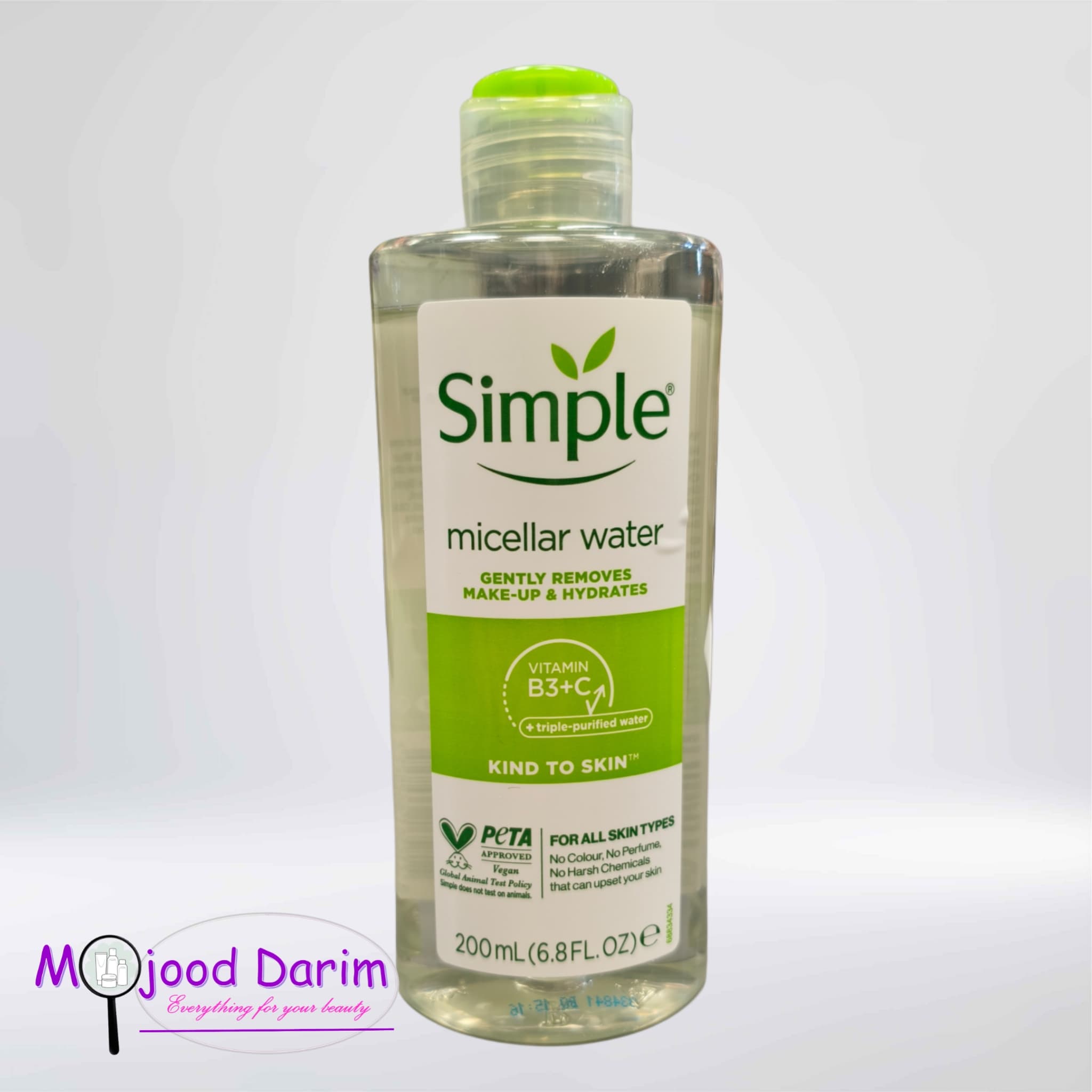 میسلار واتر پاک کننده آرایش صورت سیمپل micellar water simple
