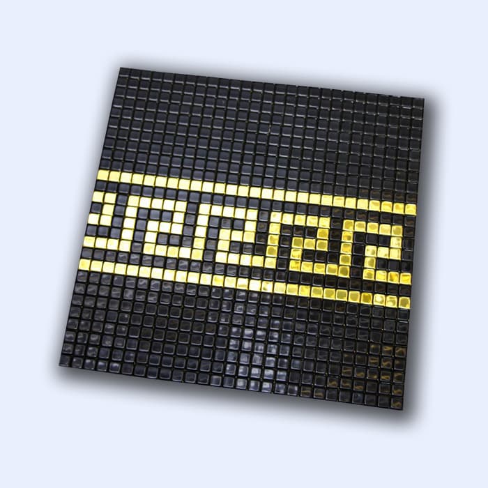 کاشی بین کابینتی پشت چسبی مشکی ورساچه 30 سانتی کد 12412