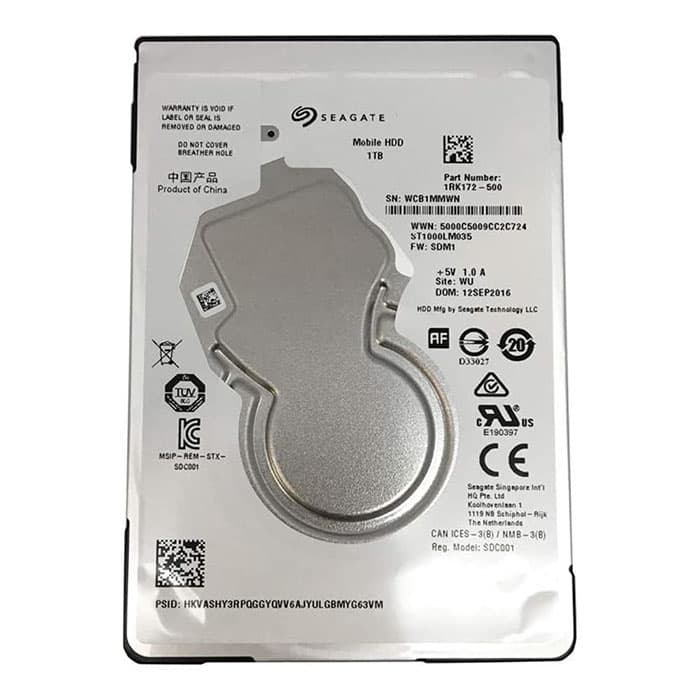 هارد استوک لپ تاپی ۱ ترابایت سیگیت مدل SEAGATE Mobile HDD Slim 1TB ST1000LM035 – 1RK172