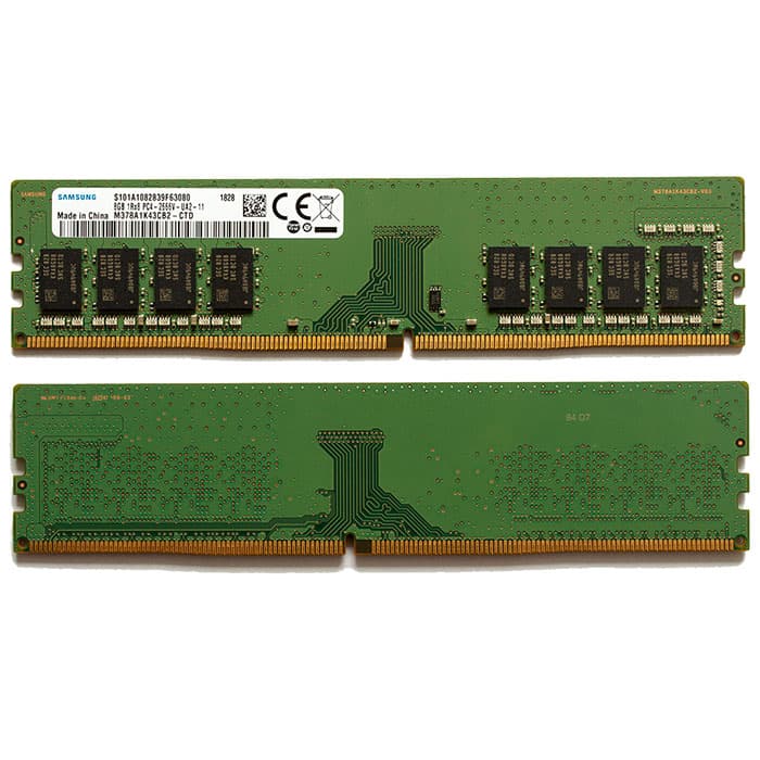 رم استوک دسکتاپ ۸ گیگ DDR4 سامسونگ مدل SAMSUNG 8GB 1Rx8 PC4-2666V – UA2 – 11