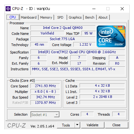 پردازنده استوک اینتل مدل CPU Intel Core2 Quad Q8400 — تصویر ۷