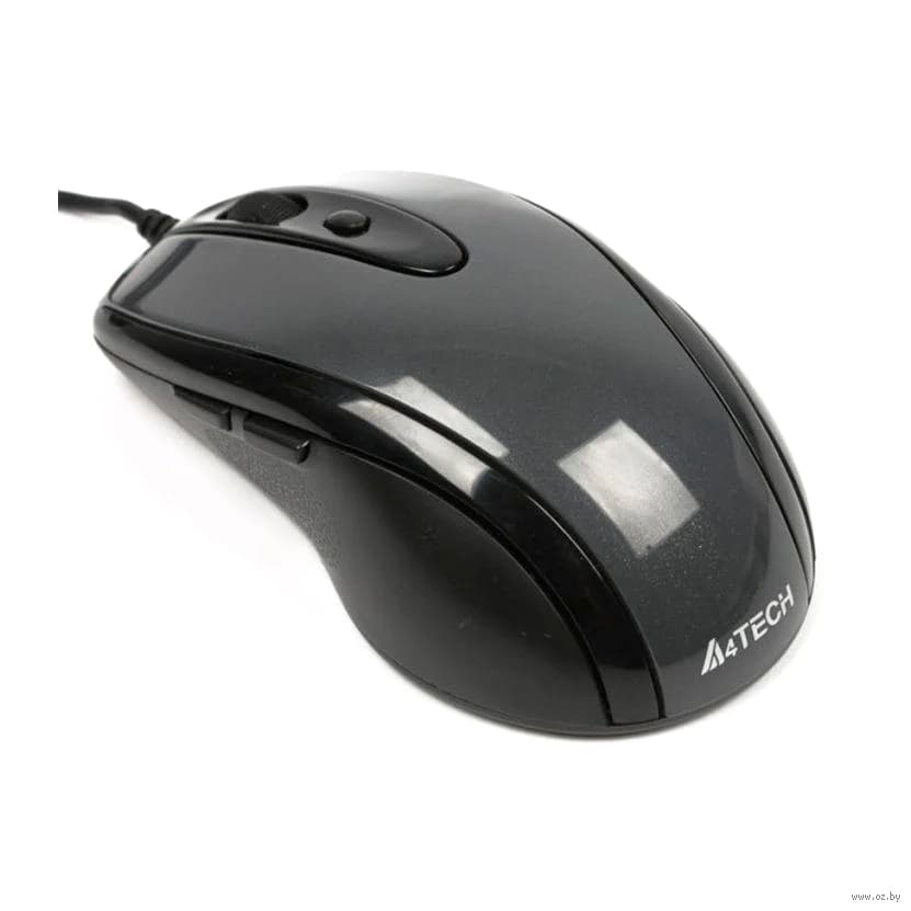 موس سیمی استوک ای فور تک مدل A4-Tech N-708X رنگ مشکی-طوسی