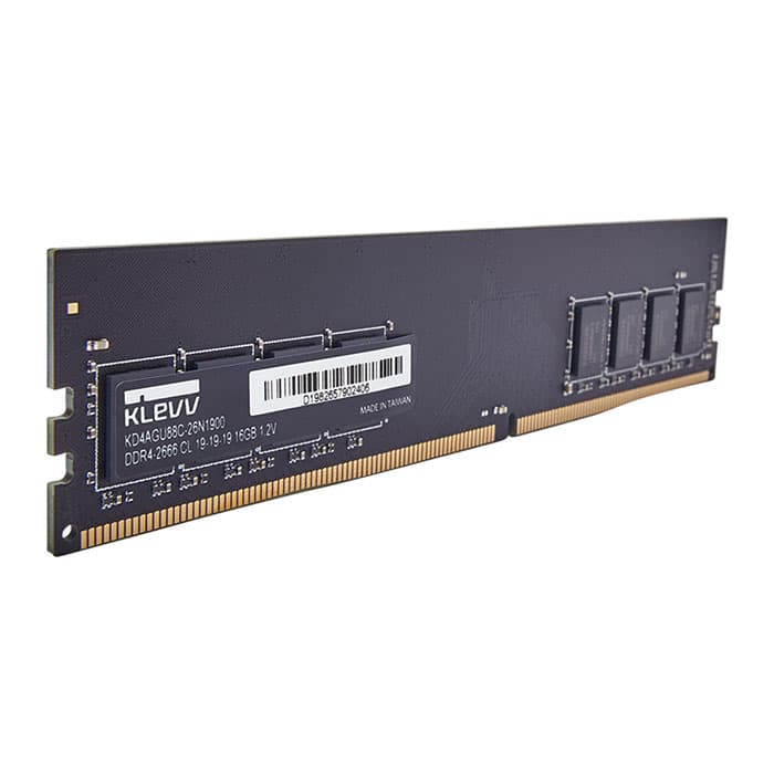 رم استوک دسکتاپ ۱۶ گیگابایت کلو DDR4 فرکانس ۲۶۶۶ مدل KLEVV 16GB KD4AGUA80-26N1900