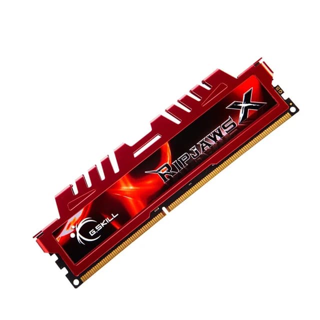 رم استوک کامپیوتر ۴ گیگابایت جی اسکیل DDR3 فرکانس 12800 مدل G.Skill RIPJAWS X 4G 1600 Heatsink