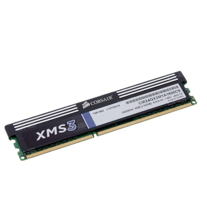رم استوک کامپیوتر ۴ گیگابایت DDR3 مدل Corsair 4G DDR3-1600 Heatsink XMS3 — تصویر ۴