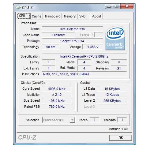 پردازنده استوک Intel Celeron D 336 — تصویر ۳