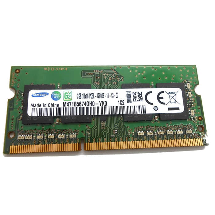 رم استوک لپ تاپی ۲ گیگابایت DDR3 مدل SAMSUNG 2GB PC3L-12800S