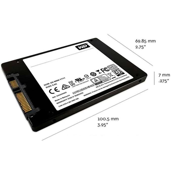 SSD استوک ۱۲۰ گیگابایت وسترن دیجیتال WD GREEN SATA 120GB WDS120G2G0A — تصویر ۳