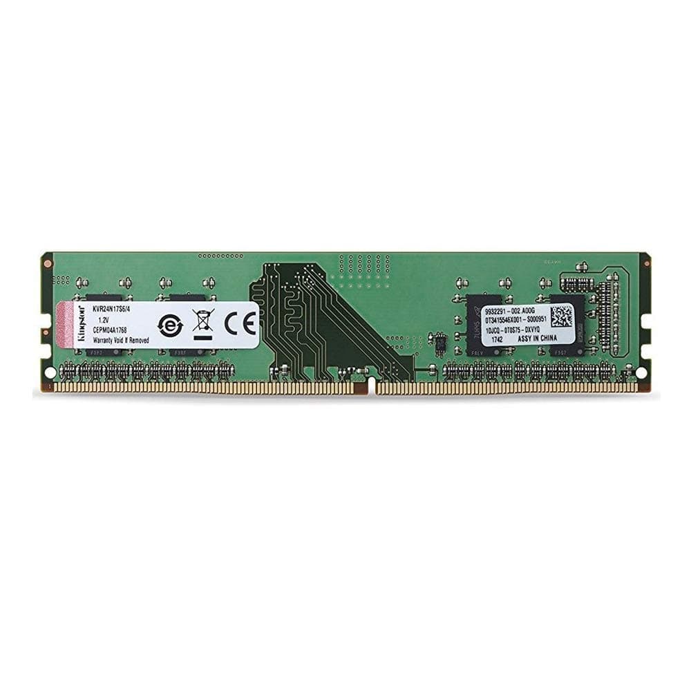 رم استوک کینگستون 4 گیگابایت 4GB DDR4-2400 PC Kingston KVR24N17S6