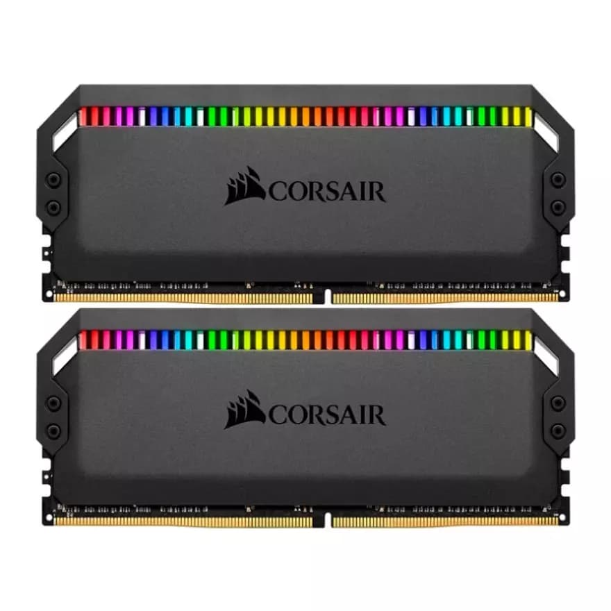 رم دسکتاپ کورسیر RAM CORSAIR DDR4 64GB (2x32GB) 3600MHz DOMINATOR PLATINUM RGB Black