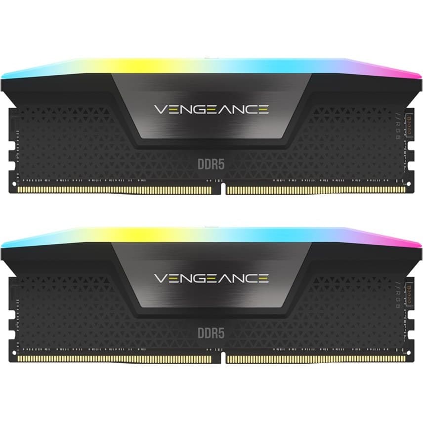 رم کامپیوتر کورسیر دو کاناله مدل VENGEANCE RGB فرکانس 5200 مگاهرتز DDR5 تایمینگ CL40 حافظه 32 گیگابایت — تصویر ۲
