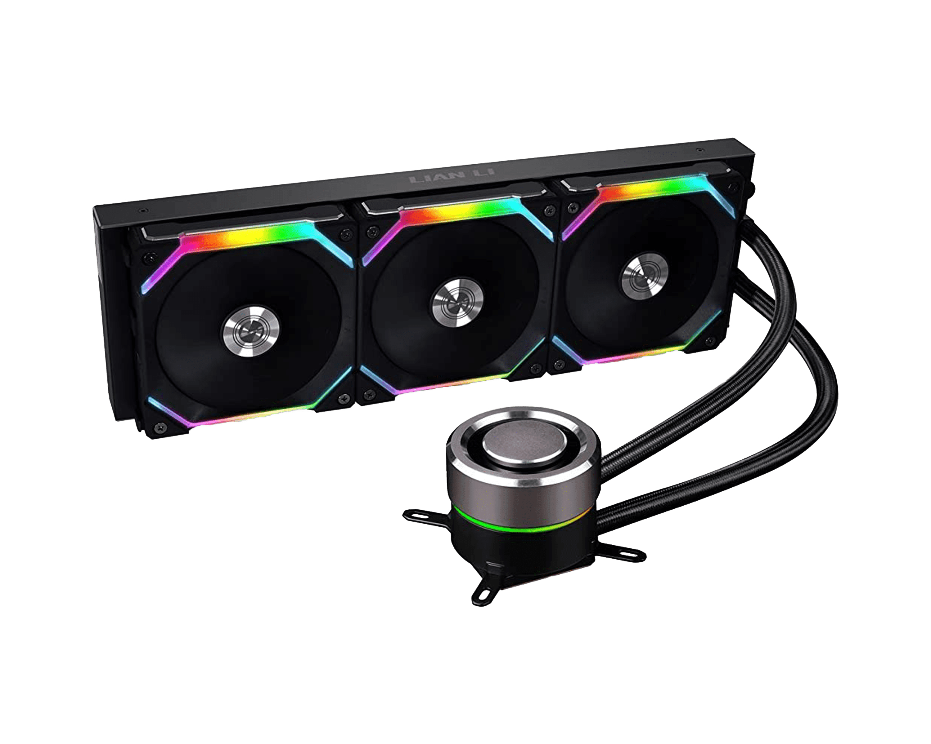 خنک کننده مایع پردازنده لیان لی Galahad 360 Uni Fan SL Edition ARGB Black — تصویر ۵