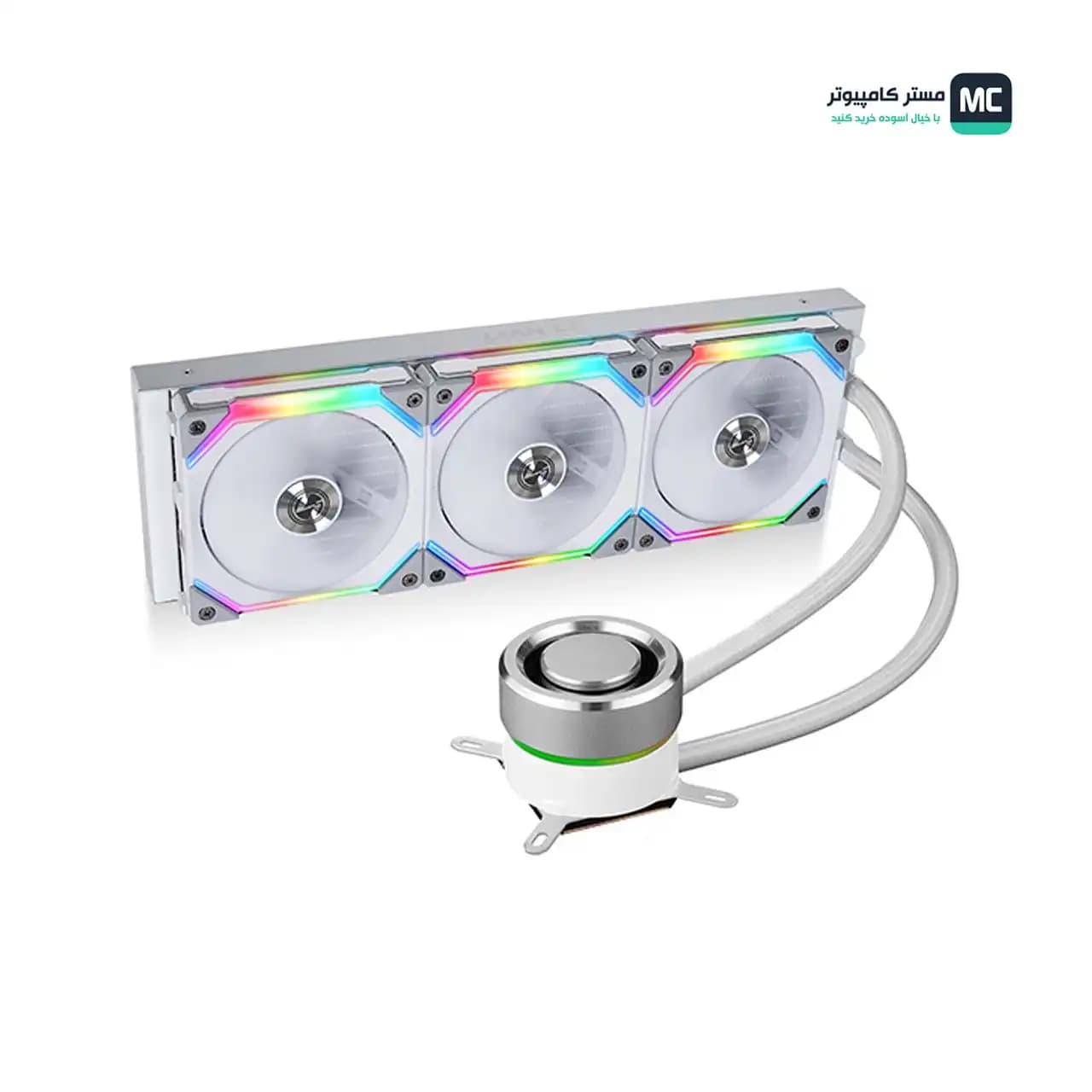 خنک کننده مایع پردازنده لیان لی Galahad 360 UNI FAN SL Edition ARGB White — تصویر ۳