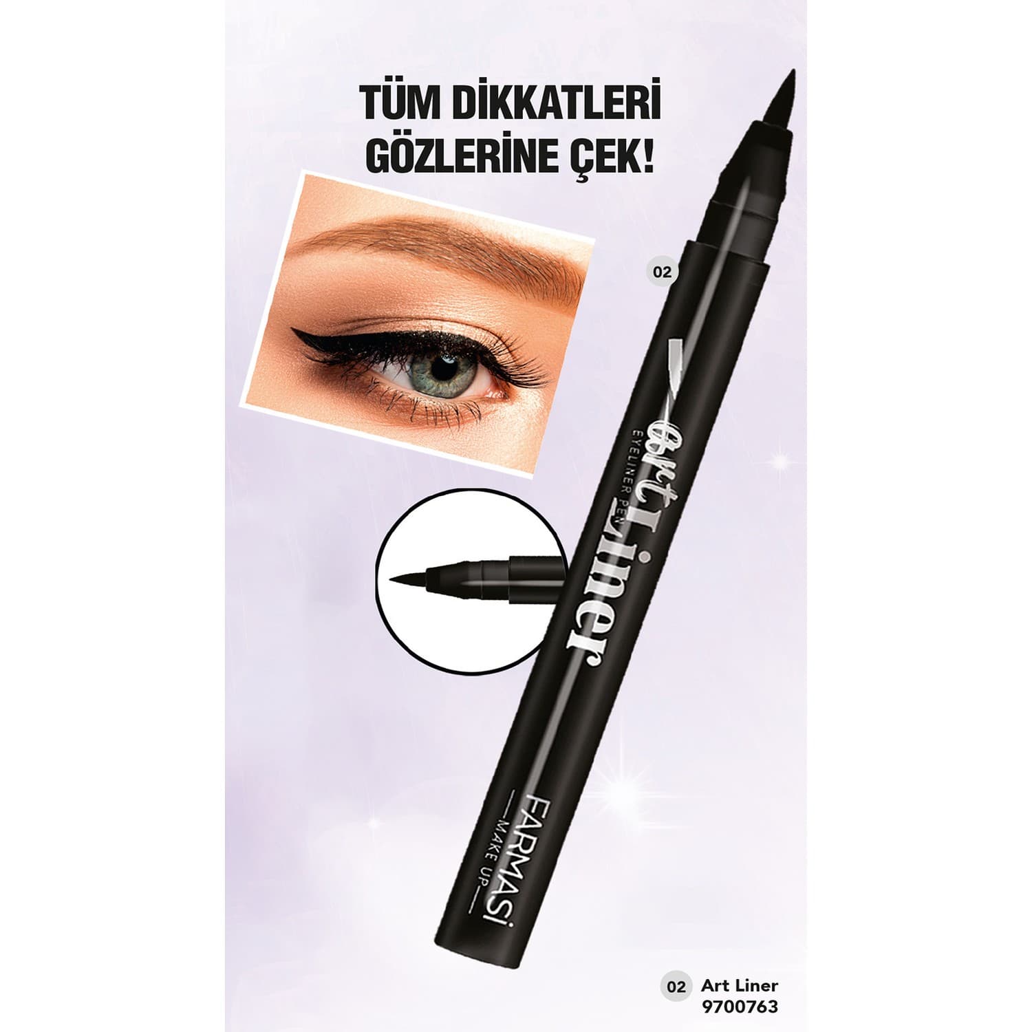 خط چشم ماژیکی فارماسی 1/3 میل مدل Art liner