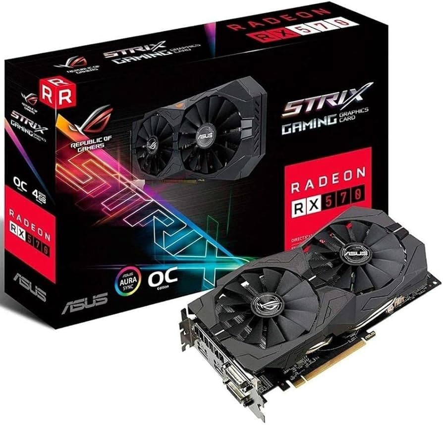 کارت گرافیک ASUS ROG Strix Radeon RX 570 8GB GDDR5 استوک — تصویر ۹