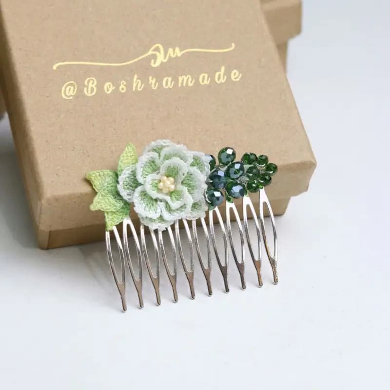 شانه سر گل پیونی کد 57 — تصویر ۳