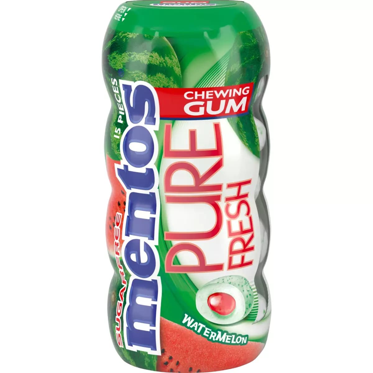 آدامس هندوانه منتوس سری pure fresh مغز دار بدون شکر وزن 30 گرم — تصویر ۸