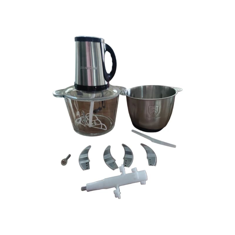 خردکن دو کاسه سیلور کرست مدل SH-2024-2 ظرفیت 3.8 لیتر، 3000 وات — تصویر ۶