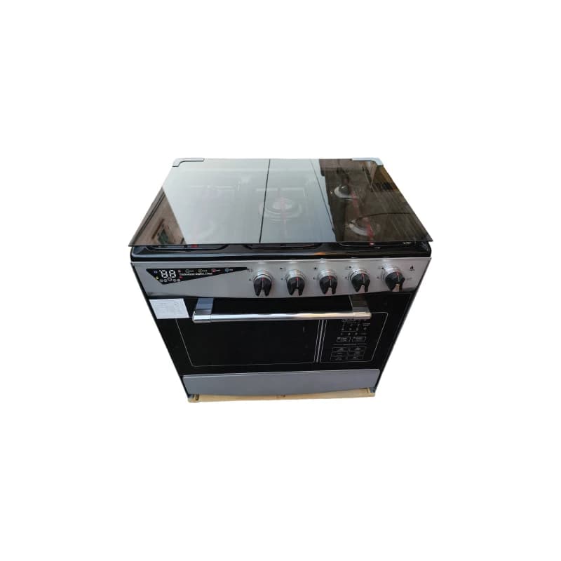 اجاق گاز طرح فر ۵ شعله مانینو مدل M5 کد 41 – تک‌درب تمام‌شیشه‌ای با فندک اتوماتیک — تصویر ۷