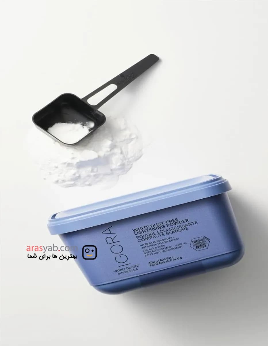 پودر دکلره ایگورا سفید اصل آلمانی تا سطح بیلچینگ 8 درجه حجم 450 میل — تصویر ۳